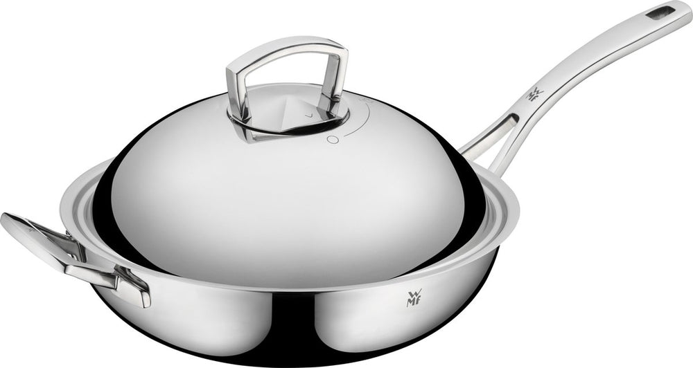Wmf multiply - wokpan - ø 32 cm - rvs - met deksel - geschikt voor inductie