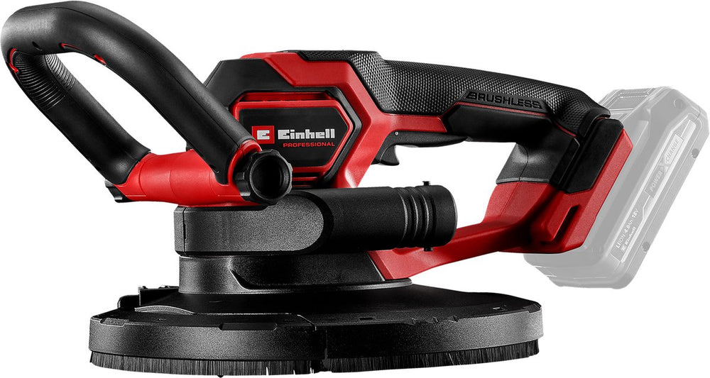 Einhell professional accu wandschuurmachine tp-dws 18 225 li bl solo - power x-change - 18 v li-ion - ø225 mm - incl. 6x schuurschijf en 1x schuurgaas - excl. accu en lader