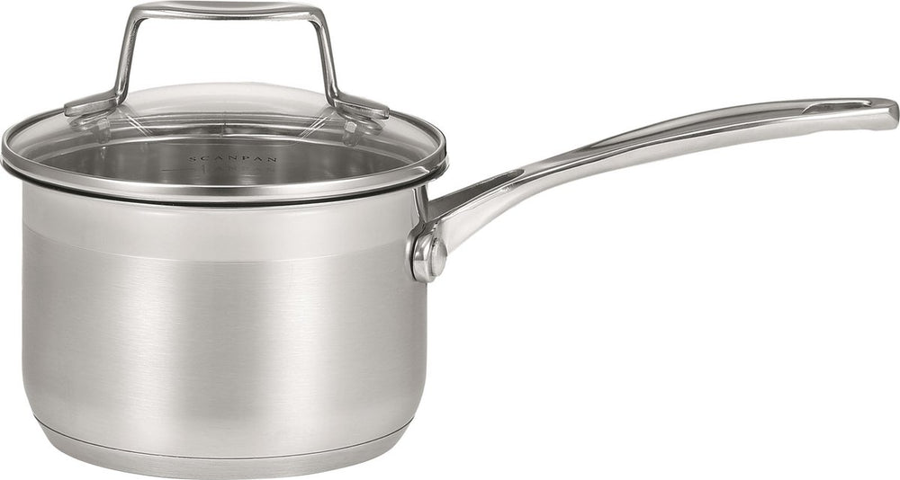Scanpan impact steelpan 14 cm met glasdeksel