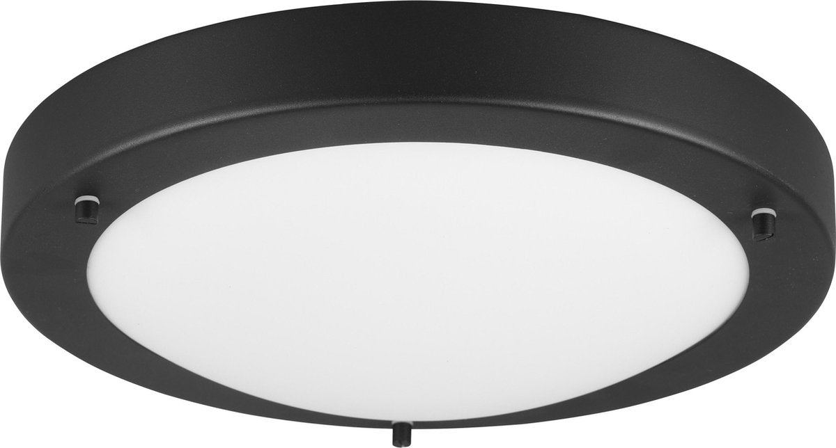 Trio condus - plafondlamp - zwart mat - excl. 1x e27 60w - badkamerverlichting - ip44