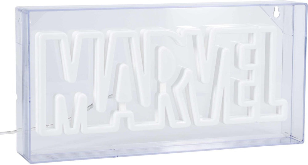 Paladone marvel led neon logo light sign – voor wandmontage of vrijstaand – officieel gelicentieerde marvel kamerdécor cadeau