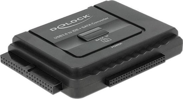 Delock usb 3.2 gen 1 converter naar sata 6 gb s ide 40 pin ide 44 pin (zwart)