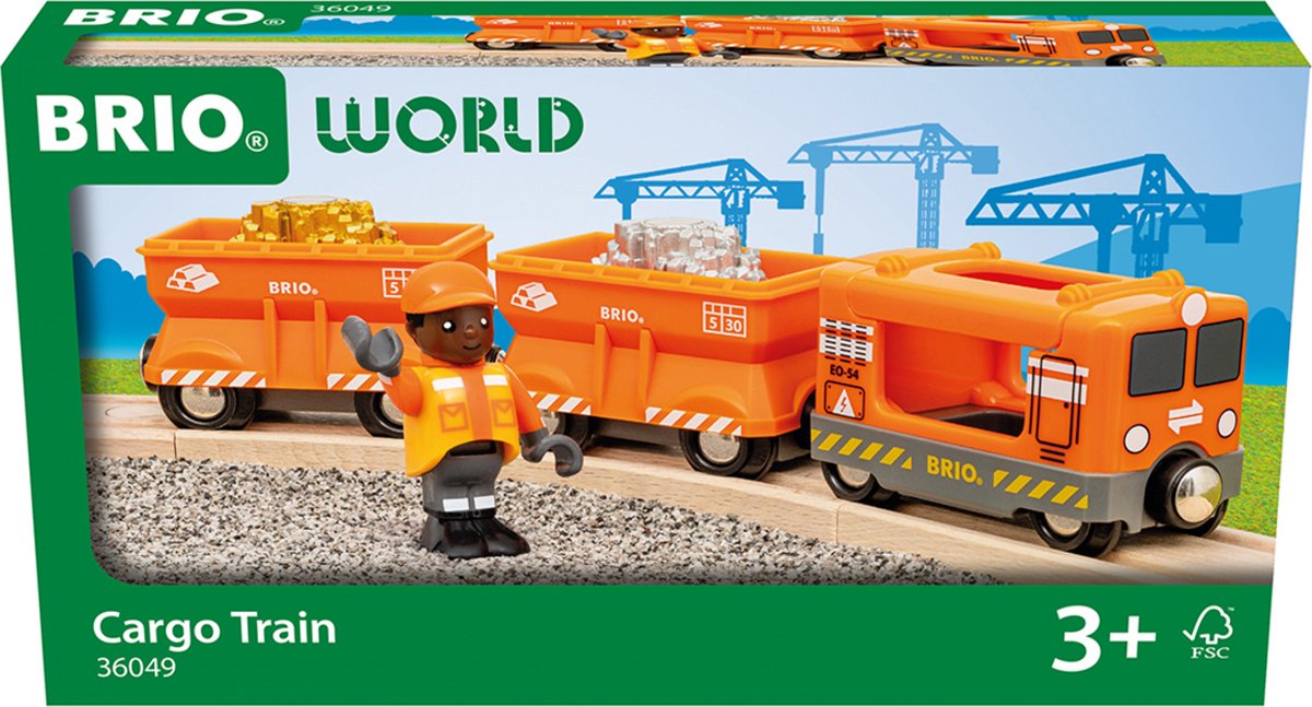 Ravensburger brio â€“ 36049 goederentrein | speelgoedtrein met goud- en zilverlading voor kinderen vanaf 3 jaar