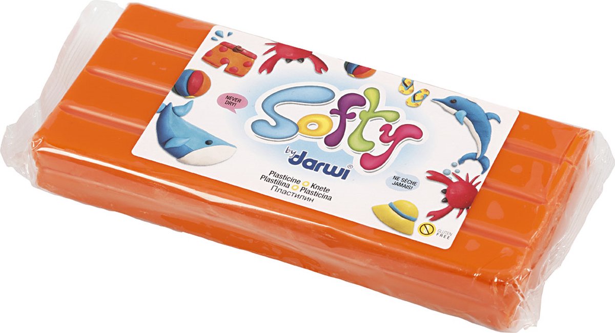 Creatief bedrijf softy boetseerklei oranje