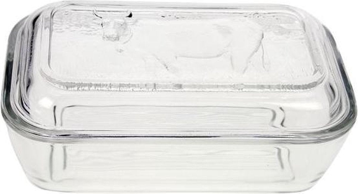 Luminarc vaca botervloot - wit - glas - 17 x 7 cm