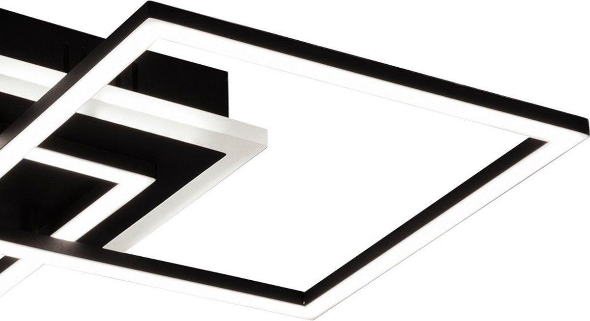 Rl live your light reality venida plafonniere - zwart - incl.1x25w led 3000lm 3000k - ip20