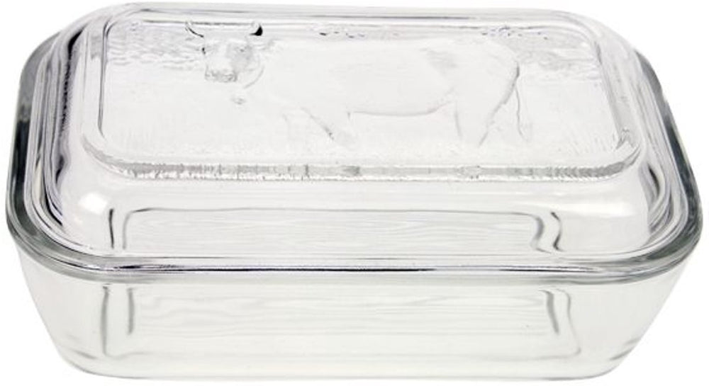 Luminarc botervloot vaca wit glas (17 x 7 cm)