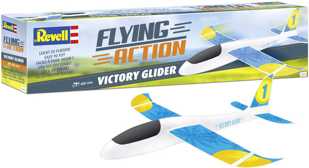 Revell modelbouwpakket vliegtuigen - 24331 flying action victory glider - vliegtuig piepschuim bouwpakket - - modelbouw