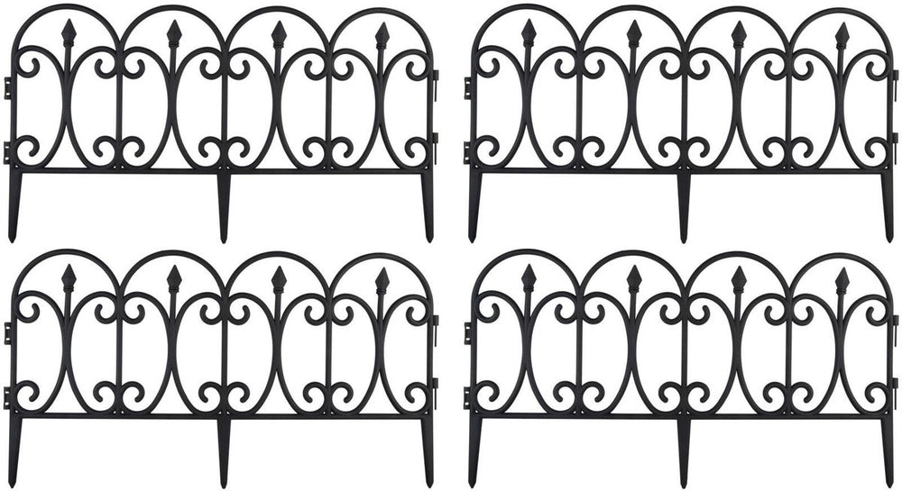 Kinzo - tuinhek 4pc - 4 stuks - afmeting 59x33 mm - kunststof