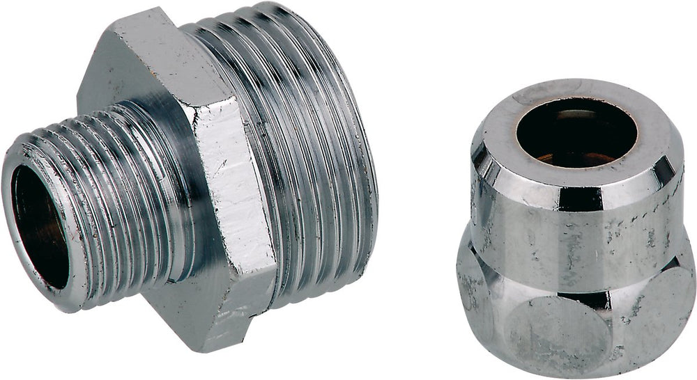 Kirchhoff ms knelfitting-nippel - chroom - 3 4 bu x 10 mmq