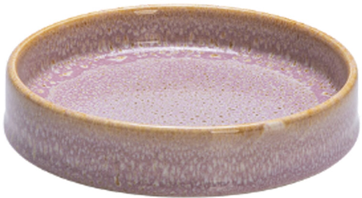 Designed by lotte eetbak jace - voerbak - drinkbak - kat - keramiek - roze - 15 cm - 300 ml