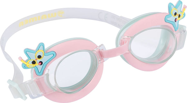 Waimea zwembril - kinderen - met cartoon - uv protectie - roze one size