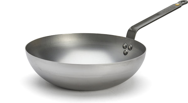 Debuyer de buyer mineral b wokpan 28 cm – brede bodem – plaatstaal – pfas-vrij – geschikt voor inductie – made in france