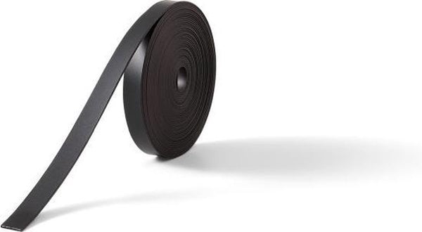 Nobo nob zelfklevende magneetband verdeeltape op rol voor whiteboard - 10meter en 1cm breed - wit - 1 stuk