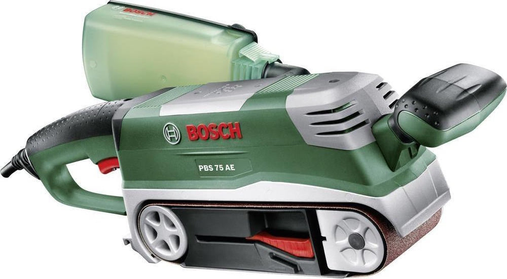 Bosch pbs 75 ae bandschuurmachine - op snoer - 750 w - met parallel- en verstekgeleider