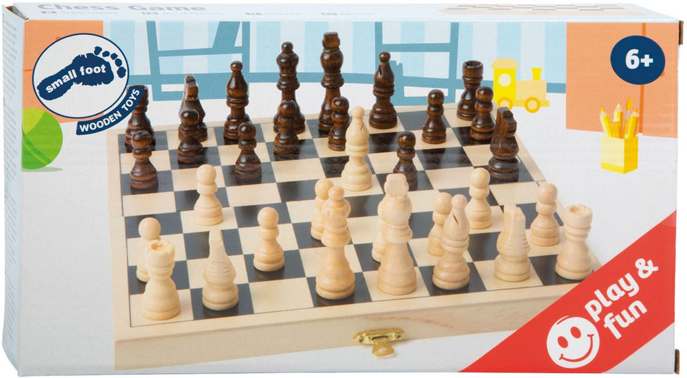 Small foot - wooden chess set