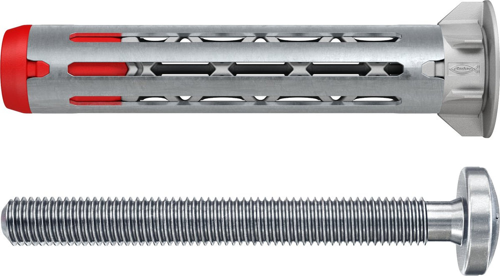 Fischer hollewandplug duohm 5×55 s ph tx - universele hollewandplug met torx bolkopschroef - 25 stuks