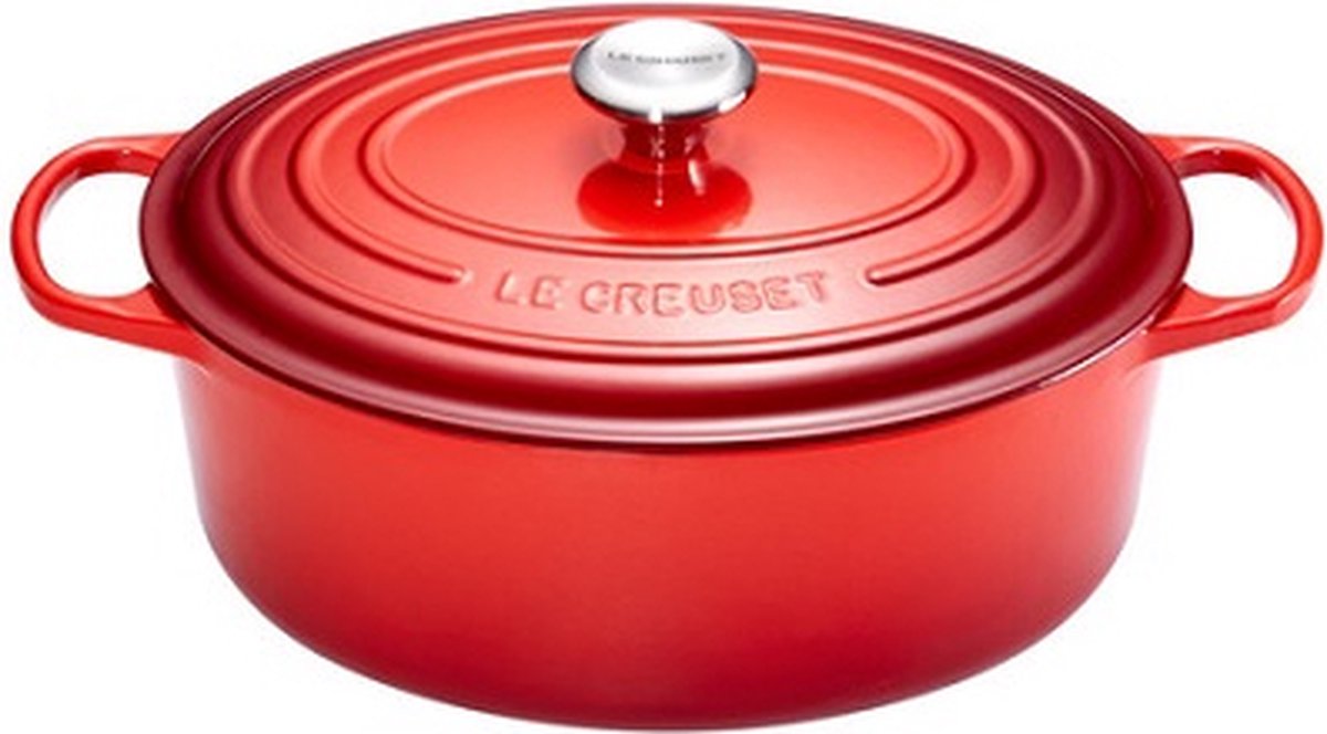 Le creuset signature braadpan - 14,8 liter - 40 cm - kersenrood