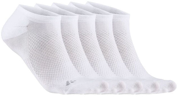 Craft active footies 5-pack unisex sportsokken - wit 37-39