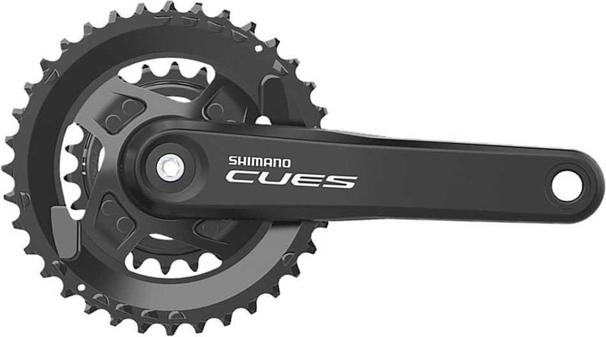 Shimano cues fc-u4010 2s crankstel zilver 175 mm 36 22t