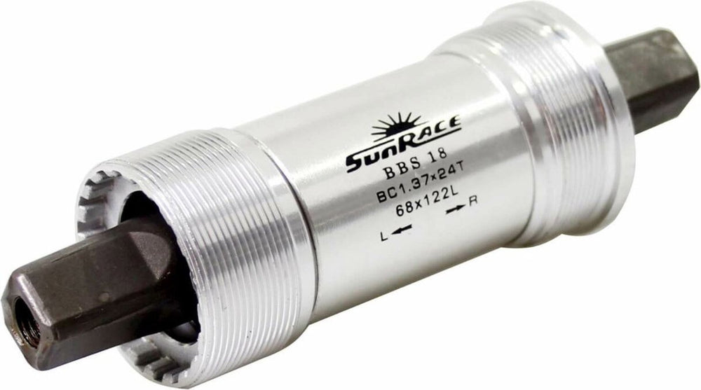 Boîtier de pédalier SunRace k.lager spiel. coupelle aluminium 122mm BSA