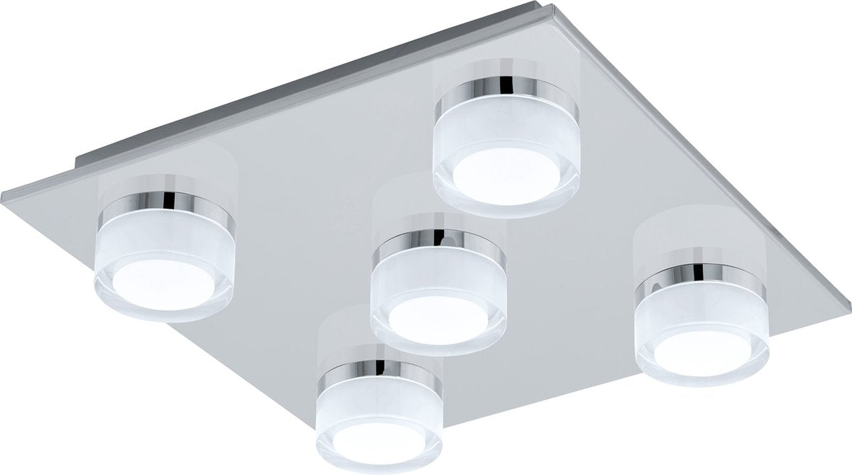 Eglo romendo 1 plafondlamp - led - 32 cm - chroom - dimbaar
