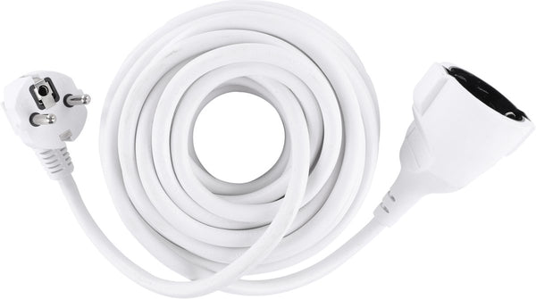 Q-link verlengsnoer - randaarde - h05vv-f - 3 x 1.5 mmâ² - wit - 10 m