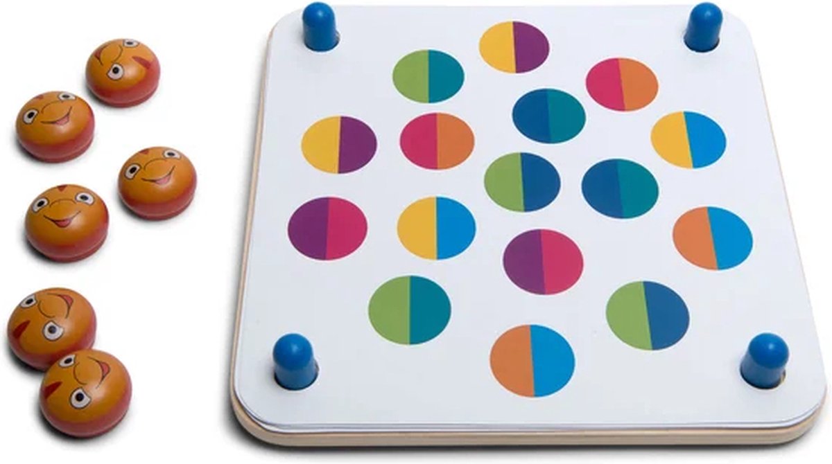 Bs toys memo-spel memo vissen - 26 x 26 cm - hout karton - 20-delig - memo