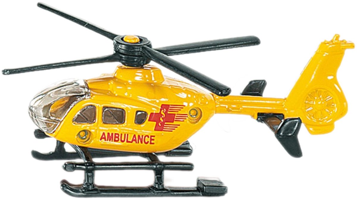Siku 0856, ambulance helicopter toy, metal plastic