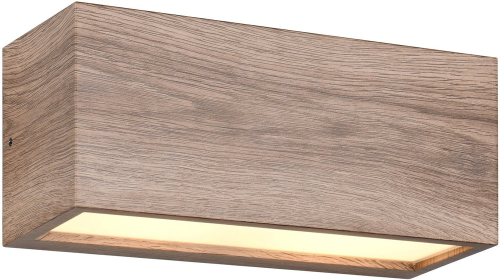 Trio mayenne - wandlamp - hout element - excl. 2x e14 4w - buitenverlichting - ip44