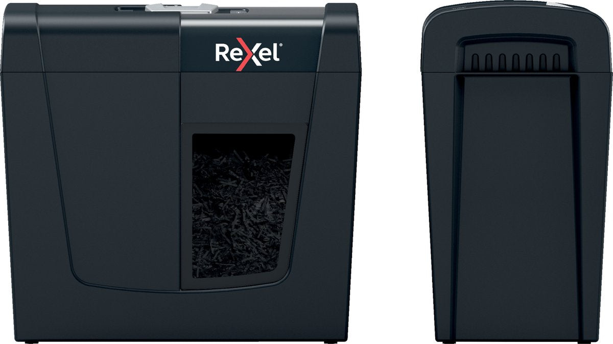 Rexel secure x6 papierversnipperaar - p4 snippers - tot 6 vel - 10l - zwart