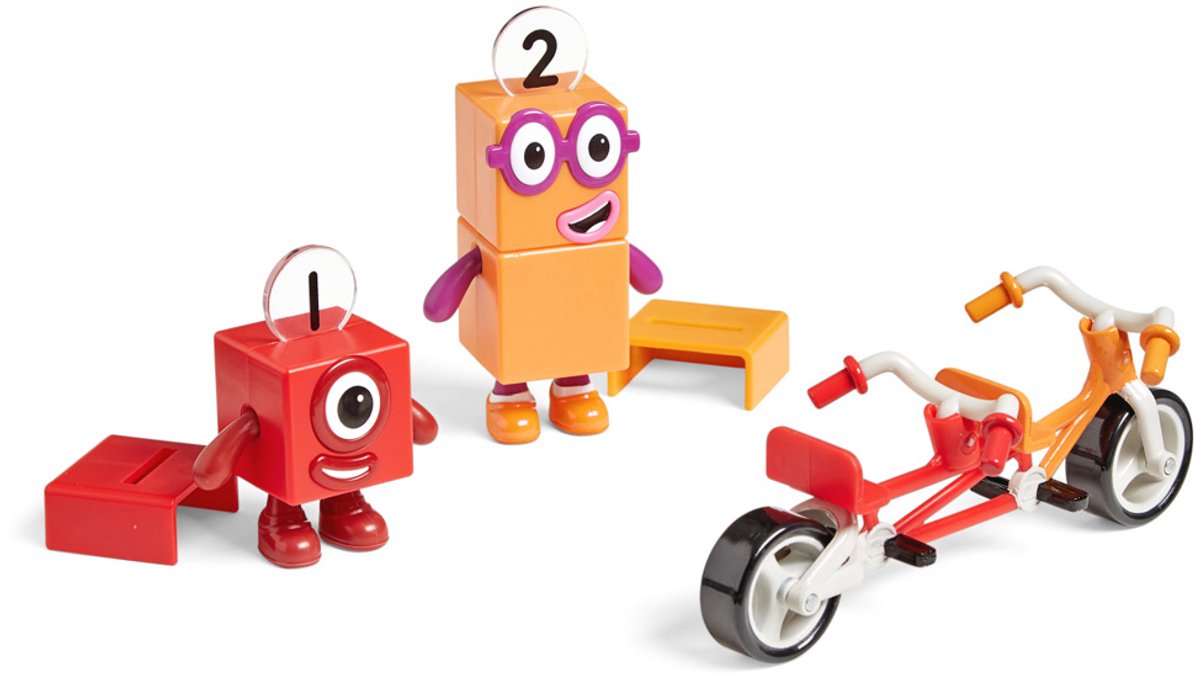 Learning resources numberblocks speelgoed - fietsavontuur one en two - educatief. - 3+