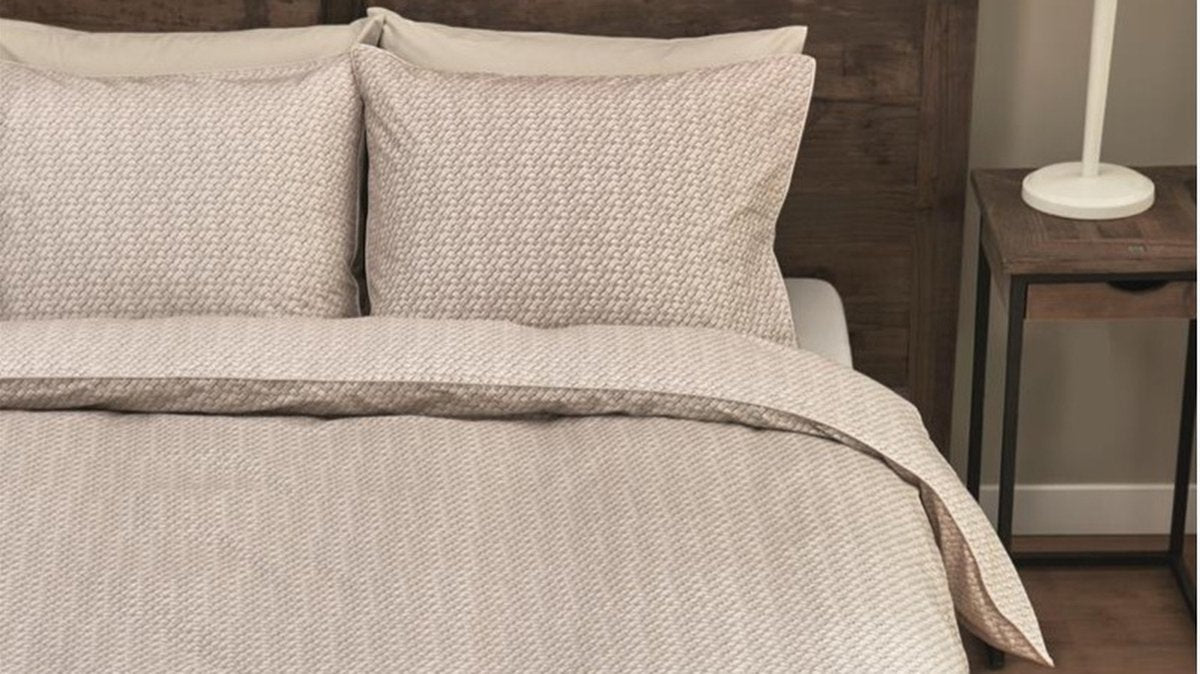 Riviera maison bambu dekbedovertrek - tweepersoons - 200x200 220 - zand