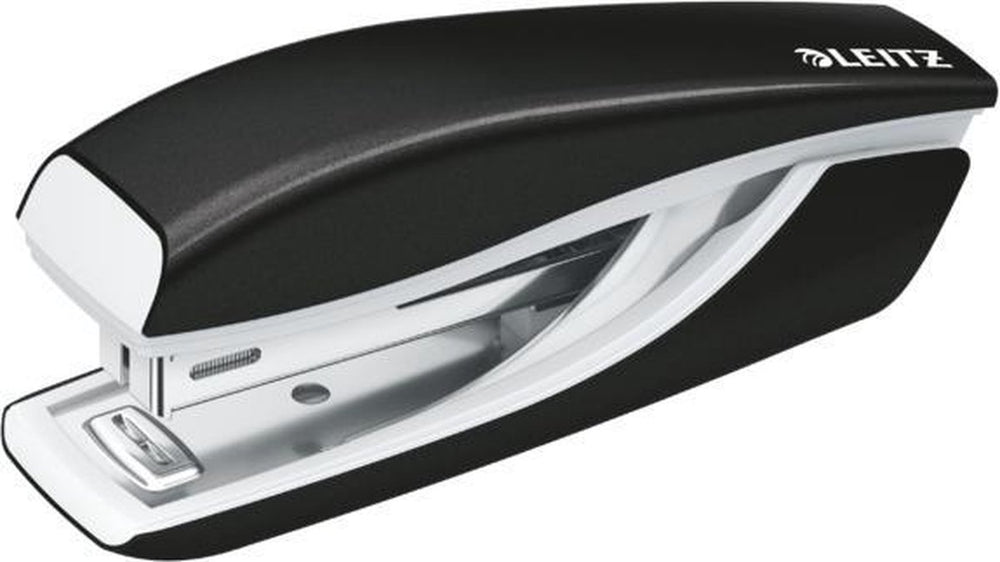 Leitz wow metalen mini nietmachine - capaciteit van 10 vel - inclusief nietjes - voor kantoor en thuiswerken - ideaal voor thuiskantoor - zwart