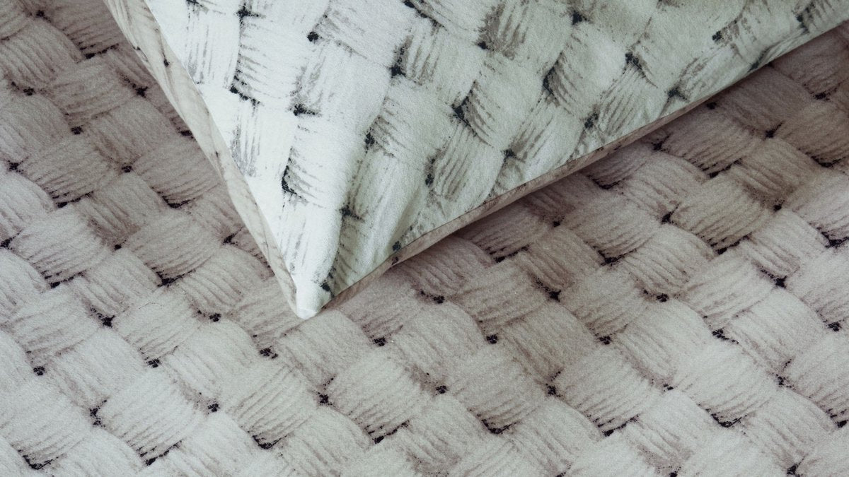 Riviera maison rivièra maison woven wool dekbedovertrek - lits-jumeaux - 240 x 200 220 cm - naturel