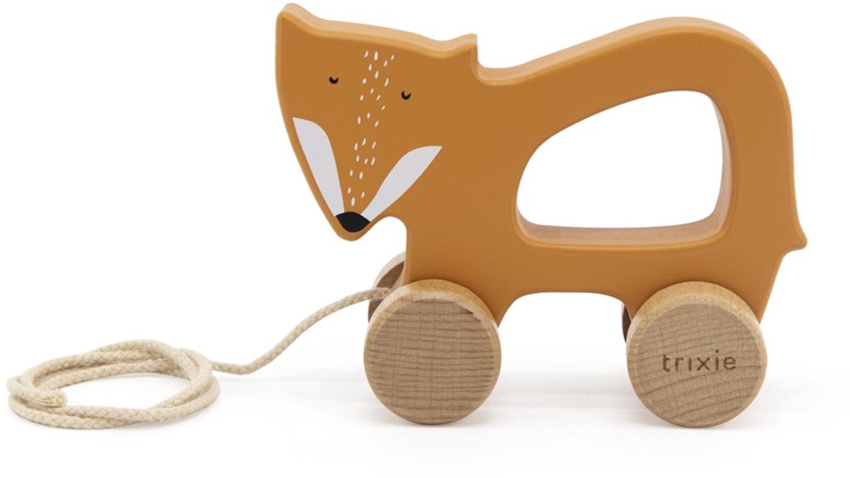 Trixie houten trekspeeltje - mr. fox