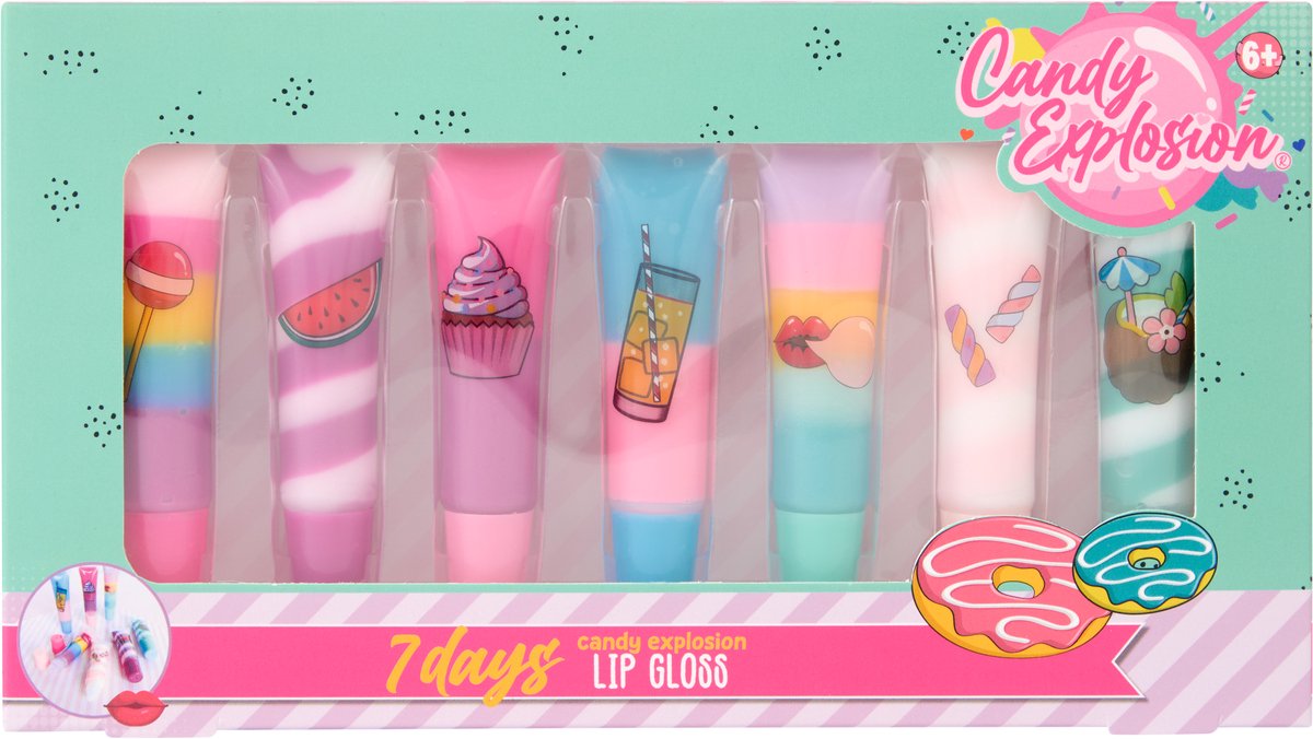Create it! candy explosion - lipgloss swirl, 7 st.