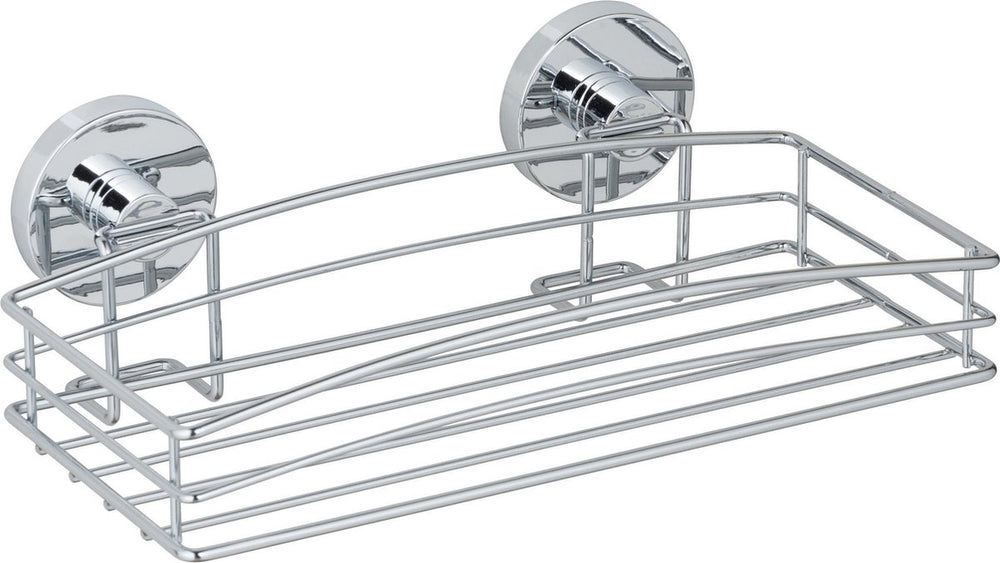 Wenko vacuum-loc doucherek chroom 26x15cm - douchemand - bevestigen zonder boren