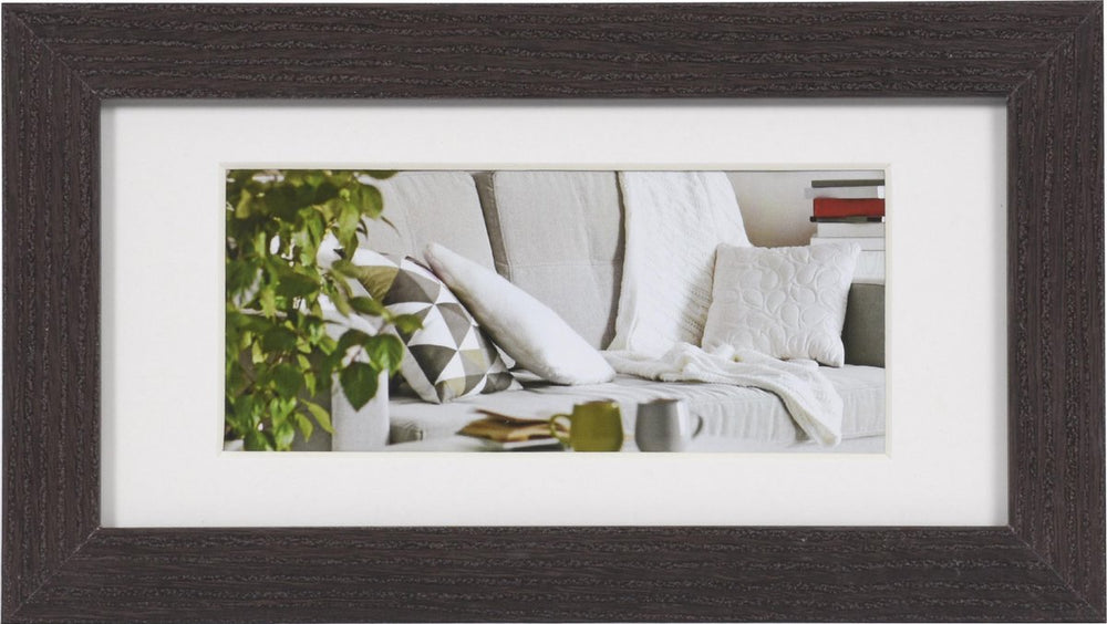 Henzo fotolijst - - modern - fotomaat 10x20 cm - donkerbruin