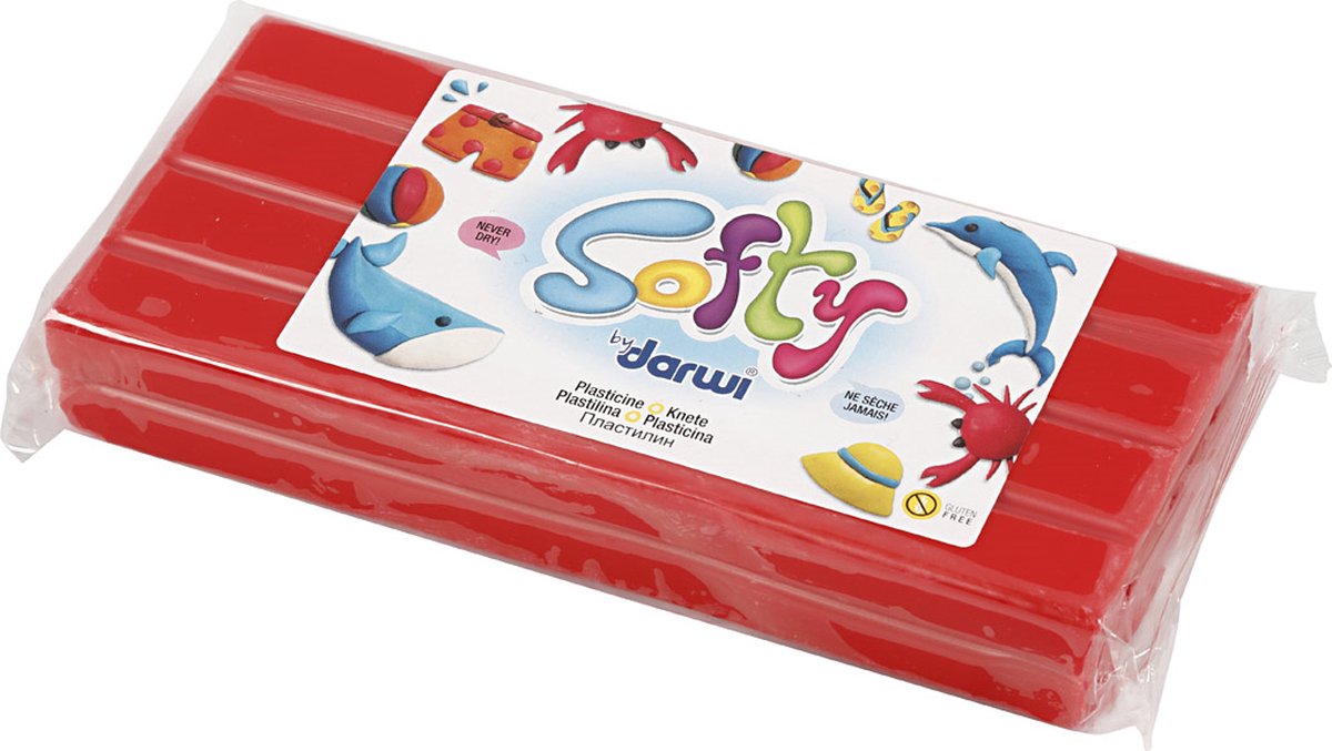 Creatief bedrijf softy boetseerklei rood