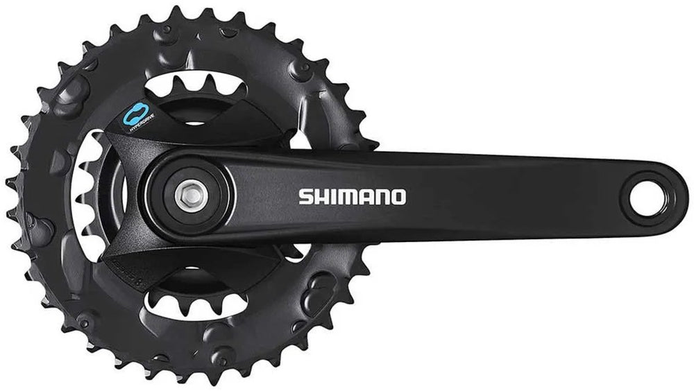 Shimano fc-m315-b2 crankstel 36-22t - 175 mm - 2x7 8-speed - vierkant - mtb - zwart