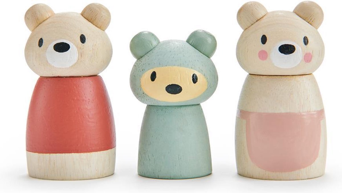 Tender leaf toys speelfiguren bear tales junior hout 3-delig