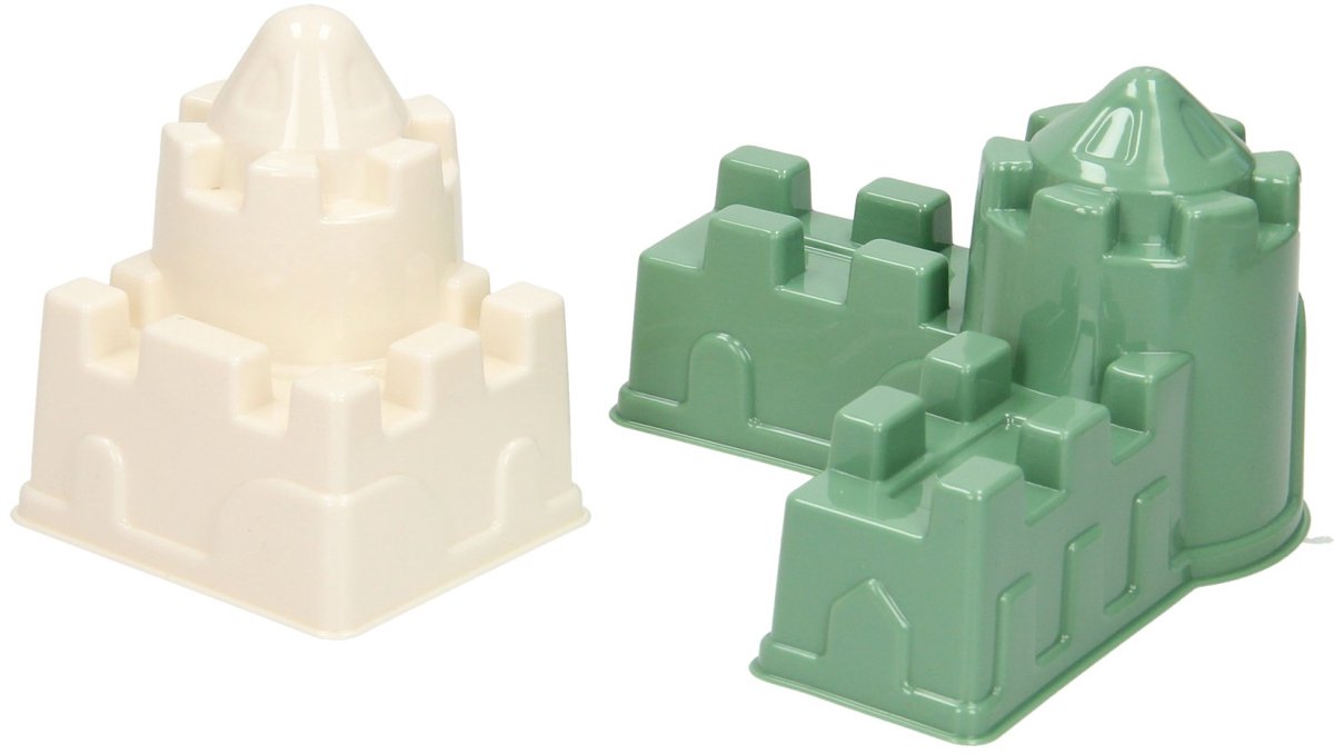 Cavallino kasteel zandvormen pastelkleuren, 4st.