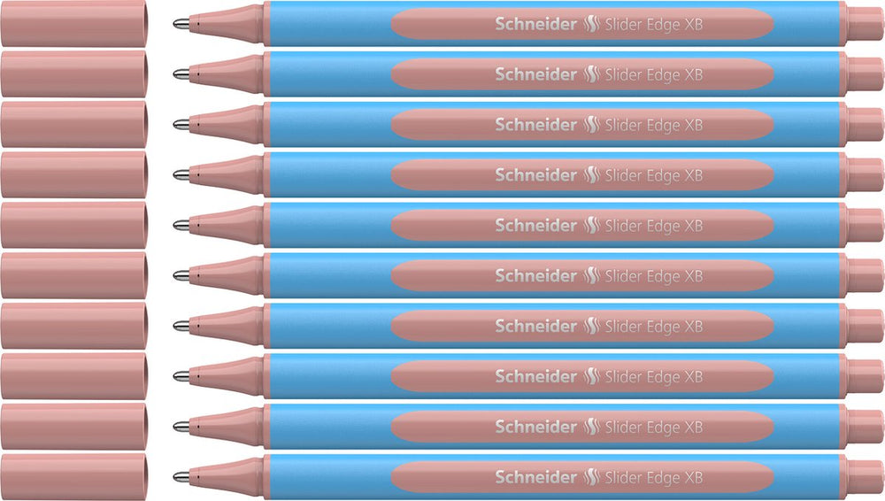 Schneider schrijfwaren schneider balpen - slider edge pastel - penpunt xb - pastel blush - 10 stuks - s-152236-10