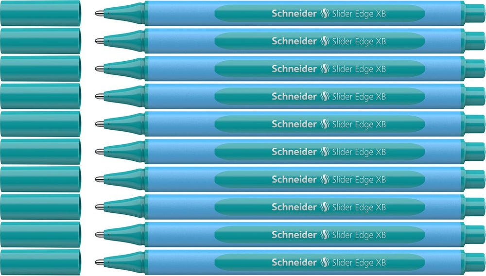 Schneider schrijfwaren schneider balpen - slider edge pastel - xb - pastel ocean - 10 stuks - s-152234-10
