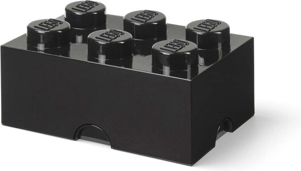 Lego - opbergbox brick 6 - nylon - zwart