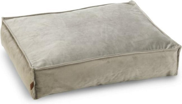 Designed by lotte nalino - hondenkussen - fluweel - velvet - grijs - 70x55x15 c cm