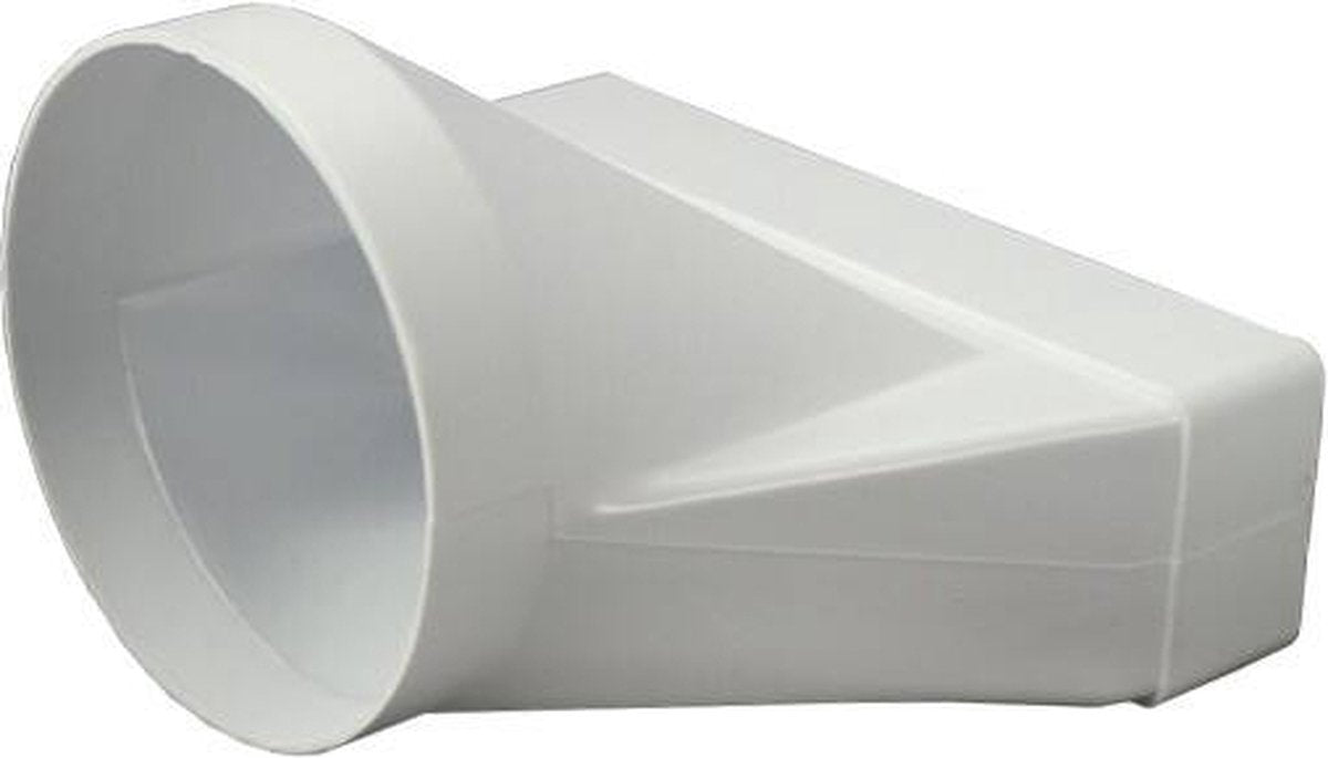 Europlast rechthoekig kunststof verloop ø125mm - 220x55mm - ksd25-125