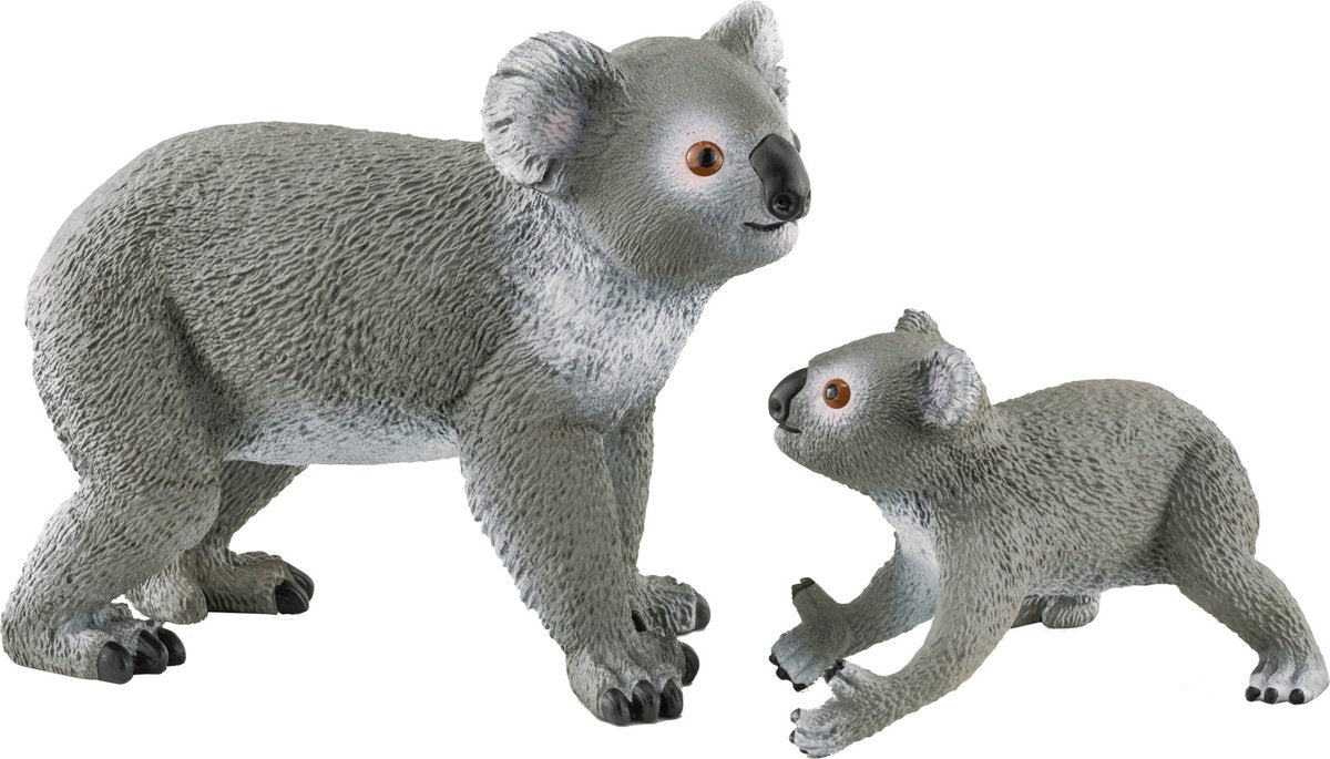 Schleich wild life - koala moeder en baby - speelfigurenset - kinderspeelgoed voor jongens en meisjes - 3 tot 8 jaar - 42566