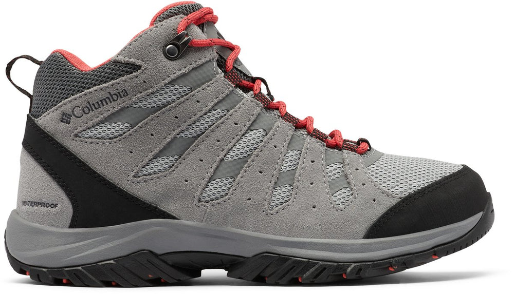 Columbia redmond iii mid waterproof dames wandelschoenen - steam, red coral